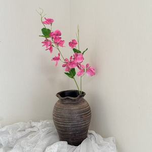 Composition <span class=keywords><strong>florale</strong></span> artificielle de pois doux à longues tiges pour mariage, décoration de chemin d'allée, accessoire de photographie - Product Image 4