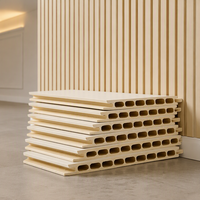 Panneaux muraux SPC insonorisés et ignifuges, panneaux de revêtement mural en composite pierre-plastique imperméables pour bureaux et hôtels