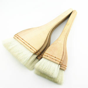 Bvew – ensemble de pinceaux de peinture plats d'artiste en laine, <span class=keywords><strong>pinceau</strong></span> de lavage doux <span class=keywords><strong>à</strong></span> manche en bois, <span class=keywords><strong>pinceau</strong></span> de peinture en Latex pour <span class=keywords><strong>aquarelle</strong></span> acrylique céramique - Product Image 5