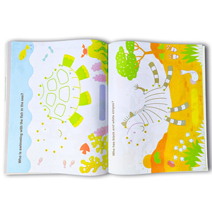 Service d'impression d'autocollants personnalisés 15 livres <span class=keywords><strong>de</strong></span> conception d'autocollants pour enfants <span class=keywords><strong>livre</strong></span> d'autocollants jouet d'apprentissage préscolaire <span class=keywords><strong>livre</strong></span> d'autocollants éducatifs - Product Image 3