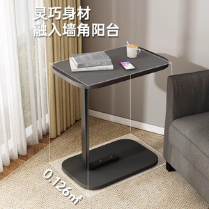 Sofa Side <b>Table</b> <b>Small</b> Coffee <b>Table</b> With Durable Steel Frame For Living Room Bedroom Balcony Use - Product Image 4