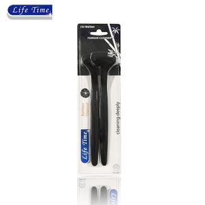 Vente en gros de gratte-langue en plastique au charbon de bambou pour nettoyage buccal en profondeur, avec logo personnalisé, produit très demandé - Product Image 5