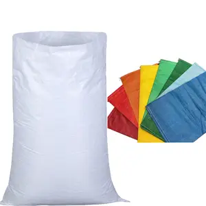 50kg PP Woven Packaging Bag Polypropylene PP Woven Sack For Grains Rice Flour Feed Fertilizer Bag