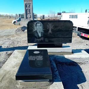 Giá thấp nhất Đen Granite phẳng headstones Đen Granite bàn bếp Đen Đá Granite Granite - Product Image 3