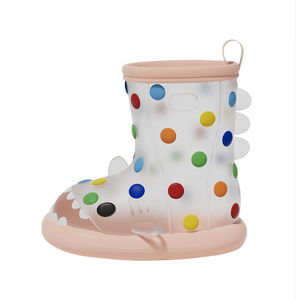 Cầu Vồng Đậu Cá Mập Mưa Khởi Động PVC Trẻ Em Trẻ Em Cá Mập Trong Suốt Chàng Trai Cô Gái Bé Bé Toddler Mưa Khởi Động Non-Slip Dễ Thương Mưa Giày - Product Image 6