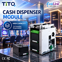 Borne de paiement en libre-service pour jeux d'adresse, distributeur de billets Fujitsu F53, 2 à 6 cassettes, 500 billets, machine de divertissement