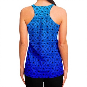 Premium <b>Women</b> Tank Top Custom Logo Latest Design Fitness Workout Wear Breathable Solid Color High Neck <b>Sleeveless</b> <b>Shirt</b> - Product Image 2