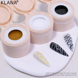 <b>Elastic</b> Thread Spider Gel Nail Polish DIY Nail Design Gel <b>Elastic</b> Wire Drawing UV LED Gel for Abstract Line Art Nail Decoration - Product Image 5