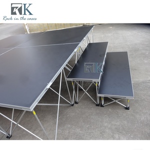 Pasamanos de escalera de escenario cuadrado inteligente de aluminio de fácil instalación duradero para venta al por mayor o alquiler - Product Image 6