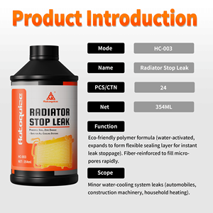 Additif multifonctionnel pour liquide de refroidissement AQ Professional, inhibiteur de fuites et de rouille, formule polymère activée par l'eau, scellant pour radiateur anti-fuite - Product Image 3