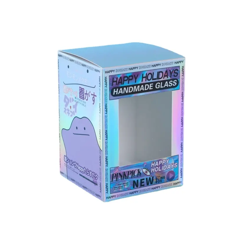 Cajas holográficas de cartón para Perfume, cartón blanco con impresión de logotipo personalizado de lujo, para embalaje de papel, regalo de joyería