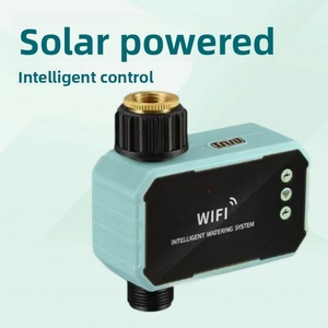 Wireless WiFi Solar-Powered Drip Irrigation Series Water Valve <b>Timer</b> Smart Remote-Controlled Electric Copper Valve Gardening - Product Image 5