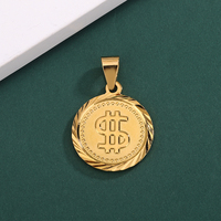 Bijoux Hip Hop de haute qualité, pendentif en or plaqué 18 carats avec symbole du dollar, pendentif pour hommes et femmes