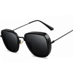 2020 브랜드 디자인 스팀 펑크 남성 선글라스 Gafas 드 졸 패션 남성 운전 금속 태양 안경 낚시 여행 안경