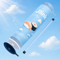 Contenants à sushi écologiques innovants, tubes jetables anti-fuite pour rouleaux de sushi, pour les restaurants de sushi et la restauration