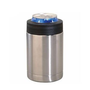 Commercio all'ingrosso Logo Personalizzato 12oz 16oz Doppia <span class=keywords><strong>Parete</strong></span> In Acciaio Inox Bottiglia di Birra Ghiaccio Può Dispositivo di Raffreddamento Titolare - Product Image 3