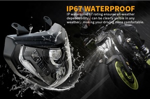 MT 09 FZ 09 <span class=keywords><strong>MT09</strong></span> FZ09 2014 2015 2016 phare à led avec feux diurnes pour phare de moto Yamaha - Product Image 2