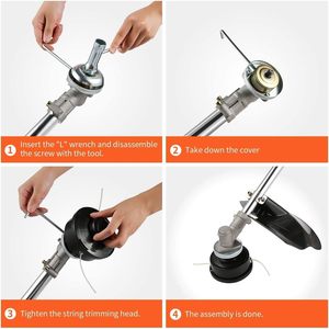 أداة حدائق متعددة الوظائف تعمل بالبنزين بمحرك 42.7 سي سي بنظام إشعال CDI، مصنوعة من المعدن، تعمل بنظام 4/2 شوط. - Product Image 5