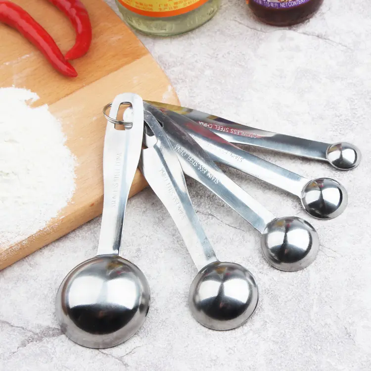 ODM OEM tazas y cucharas medidoras de acero inoxidable cuchara medidora cuchara de cocina cucharas medidoras para hornear