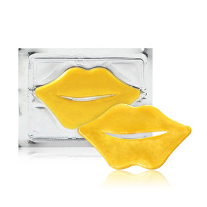 Vente en gros de coussinets à lèvres en vrac, masque à lèvres hydratant en Gel de collagène, marque privée, masque à lèvres hydratant coréen en cristal d'or 24K - Product Image 1