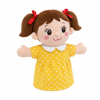 Marionnette humanoïde à bouche articulée avec logo personnalisé, jouet en peluche doux, OEM ODM, cadeau promotionnel, approvisionnement en gros
