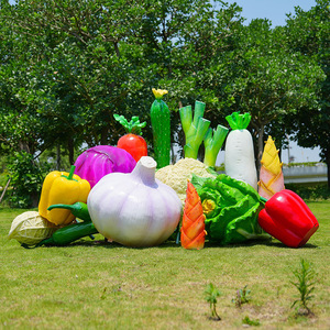 In acciaio vetro eco-friendly personalizzato modello vegetale scultura di simulazione frutta e verdura mais pepe cavolo carota arachide Chen - Product Image 2