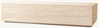 Table basse en travertin massif, mobilier moderne pour la maison, base en pierre cubique, table basse minimaliste pour le salon