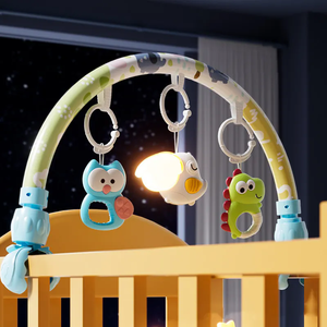 Bébé lit cloche berceau Mobile <span class=keywords><strong>poussette</strong></span> suspendu doux veilleuse dessin animé hochets anneau <span class=keywords><strong>de</strong></span> dentition arqué activité arc landau <span class=keywords><strong>jouet</strong></span> - Product Image 4