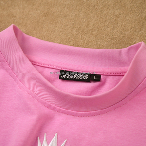 Ensemble de survêtement streetwear 100 % coton pour l'été, t-shirt et short personnalisés avec broderie, ensemble court pour homme - Product Image 5