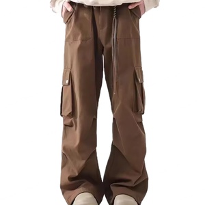 กางเกงขายส่งคุณภาพสูงสไตล์วินเทจทรงหลวมสำหรับผู้ชาย กางเกงสตรีทแวร์ผู้ชาย กางเกงคาร์โก้ผู้ชายหลายกระเป๋า - Product Image 2
