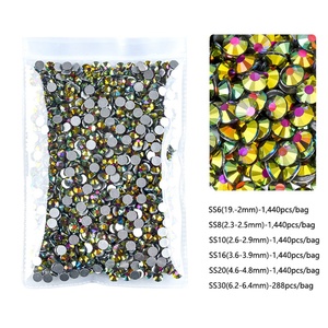 Strass en cristal OLeeya non thermocollants, super brillants, en verre à dos plat pour la décoration intérieure et les fournitures de fête - Product Image 3