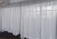 Photo réelle *Sans IA* Vente directe usine Tente de mariage transparente de 9 m de portée avec doublure blanche et structure en aluminium pour événements extérieurs
