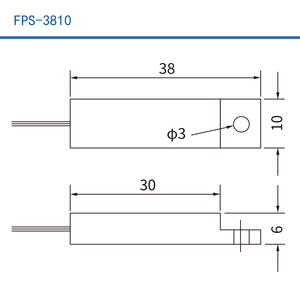 Interrupteur de proximité magnétique HKFAST FPS-3810 avec boîtier ABS et câble UL1007 pour la détection des portes d'armoires et de placards - Product Image 2