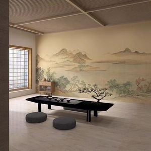 <span class=keywords><strong>Papier</strong></span> peint mural en vinyle de style chinois de haute qualité en gros, avec support en tissu, pour la décoration murale intérieure, idéal pour le salon. - Product Image 1