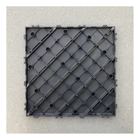 Carreaux de sol à emboîtement en plastique d'approvisionnement d'usine platelage composite en bois bricolage carreaux d'emboîtement terrasse WPC carreaux de terrasse