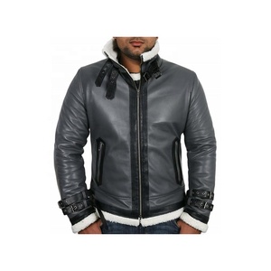 Hombres Pu Cuero-Bordado Tachonado Punks-Estilos Chaqueta transpirable Último diseño Moda Chaquetas de cuero para hombres - Product Image 1