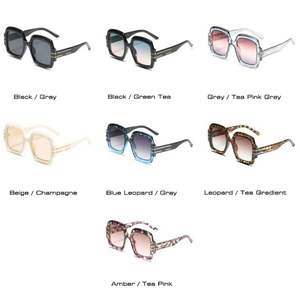 Gafas de Sol Cuadradas Extra Grandes Negras Retro de Moda 2022 al por Mayor para Mujer - Product Image 5