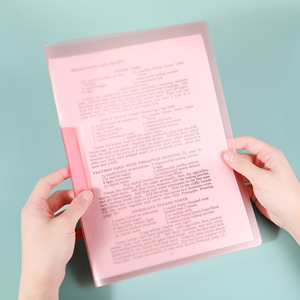 Folder A4 Warna-warni dengan Pengunci Putar dan Klip Penjepit, Bahan PP, untuk Penyimpanan Dokumen Kantor, Model 2102, Grosir - Product Image 3