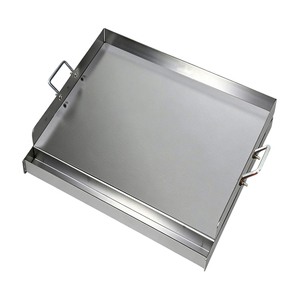 Plaque <span class=keywords><strong>de</strong></span> cuisson en acier inoxydable Pinnovo pour grils à gaz et à <span class=keywords><strong>charbon</strong></span>, grande surface plate, chaleur uniforme, cuisson en plein air - Product Image 5