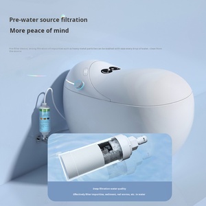 Art Smart <strong>Bidet</strong> Toilet Power Flush Automatic Open/Close Lid Instant Warm <strong>Water</strong> Heated Seat Nightly Remote Control S-Trap P-Trap - Product Image 4