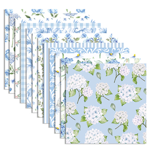 Papel Decorativo Huancai con Diseño de Hortensias Azul Claro, Papel para Manualidades de Doble Cara para Envolver Regalos, Álbumes de Fotos y Artículos para Fiestas - Product Image 2