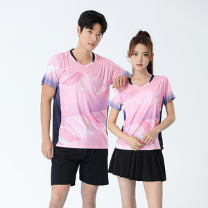 Hoogwaardig lichtgewicht ademend zomershirt voor dames en heren, multisport, korte mouwen, met verloopkleur - Product Image 2