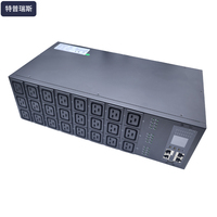 Terpress Smart 3U 32A PDU intelligent en métal, montage en rack horizontal, unité de distribution d'alimentation 21KW, fonction de surveillance et de contrôle