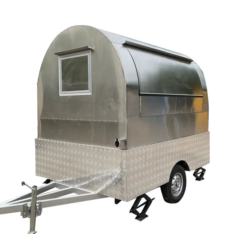 Factory Mobile Outdoor mobile hot dog coffee food trailer catering trailer van china food truck crepe in australia for sale