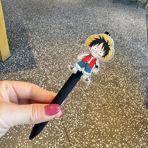 Personalized Creative Cartoon <b>Cool</b> Cute Anime Metal Ballpoint <b>Pens</b> High-Endurance Adorable Student Use Neutral Studying - Product Image 6
