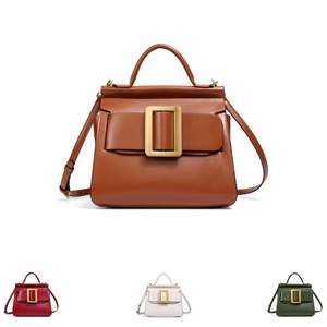 Nouveau sac à bandoulière en PU de style coréen, tendance, avec fermeture éclair, couleur unie, portable, printemps/été/automne/hiver - Product Image 1