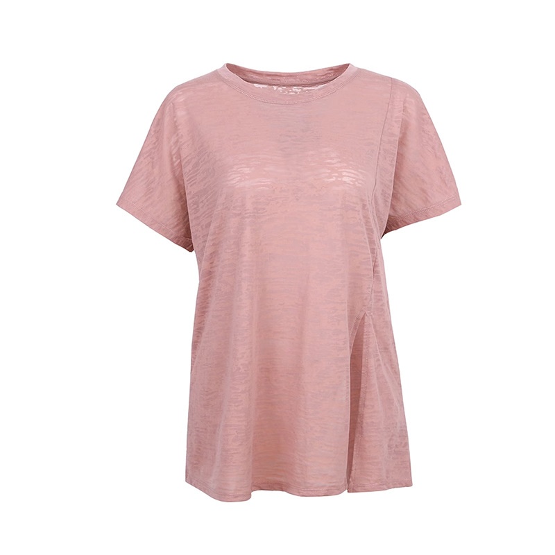 2025 Women's Loose Blouse Short-Sleeved T-Shirt Breathable Lightweight Quick-Drying Fitness Wear for Yoga Running Slimming Look