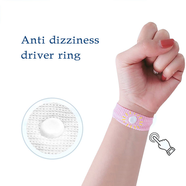 Customized Size and Color Motion Sickness Bands Nausea Relief Wristbands for Car Sickness