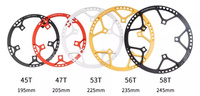 Plateau simple 130bcd 45/47/53/56/58 dents pour vélo pliant à roues petites