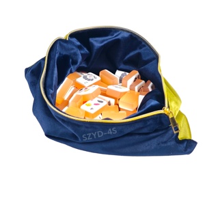 Bolsa de Mahjong de Terciopelo Suave de Lujo, Bolsa para Fichas de Gran Capacidad con Cierre de Cremallera Seguro - Product Image 2